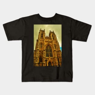 A View of Beverley Minster, England Kids T-Shirt